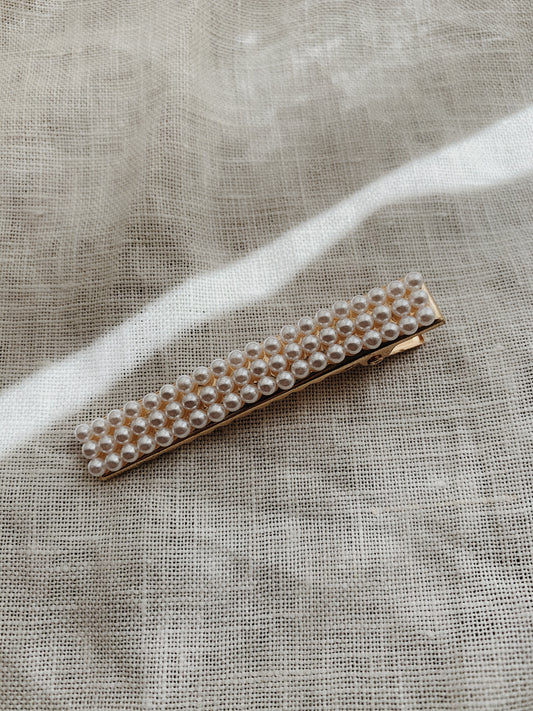 Classique Pearl Hair Slide Clip